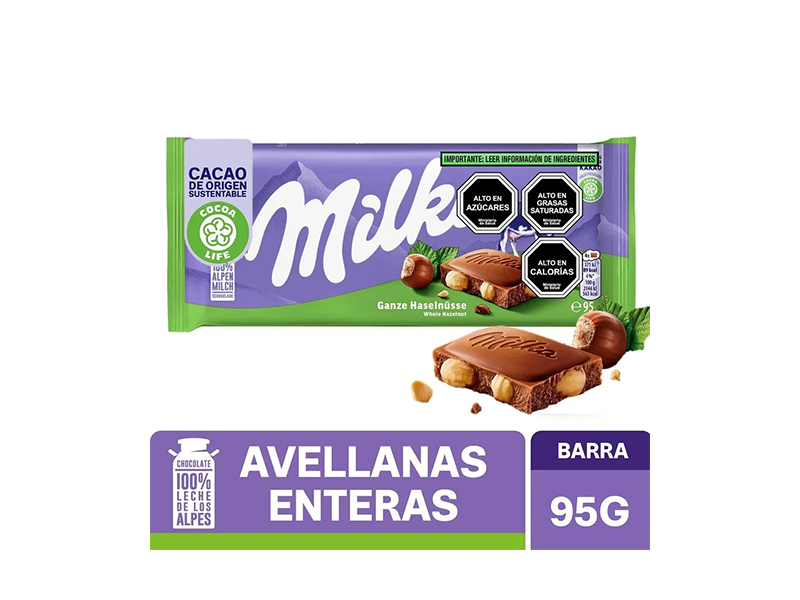 Milka Chocolate Avellana 100 Grs.